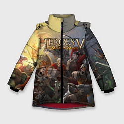 Куртка зимняя для девочки Heroes of Might and Magic, цвет: 3D-красный
