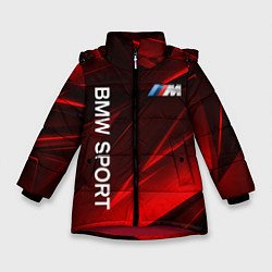 Куртка зимняя для девочки BMW БМВ Z, цвет: 3D-красный