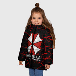 Куртка зимняя для девочки UMBRELLA CORP, цвет: 3D-черный — фото 2