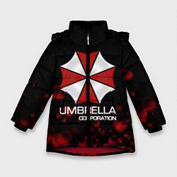 Куртка зимняя для девочки UMBRELLA CORP, цвет: 3D-красный