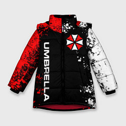 Куртка зимняя для девочки UMBRELLA CORPORATION, цвет: 3D-красный