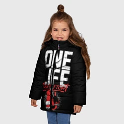 Куртка зимняя для девочки One Life Many Fight, цвет: 3D-красный — фото 2