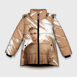 Куртка зимняя для девочки Егор Крид, цвет: 3D-черный