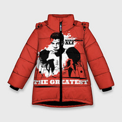 Куртка зимняя для девочки The Greatest, цвет: 3D-черный
