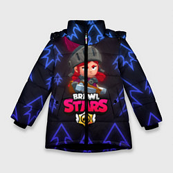 Куртка зимняя для девочки Brawl Stars Shadow Knight Jassie, цвет: 3D-черный