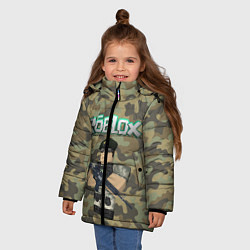 Куртка зимняя для девочки Roblox 23 February Camouflage, цвет: 3D-красный — фото 2
