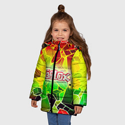 Куртка зимняя для девочки Роблокс, цвет: 3D-красный — фото 2