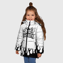 Куртка зимняя для девочки Ozzy Osbourne, цвет: 3D-черный — фото 2