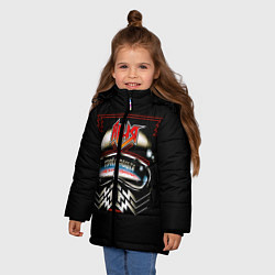 Куртка зимняя для девочки Ария, цвет: 3D-красный — фото 2