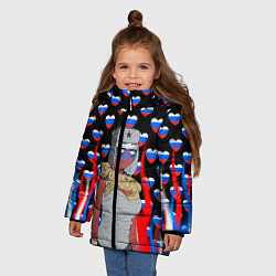 Куртка зимняя для девочки CountryHumans, цвет: 3D-красный — фото 2
