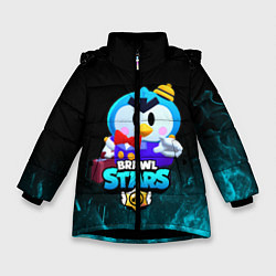 Куртка зимняя для девочки Brawl stars MRP, цвет: 3D-черный