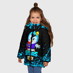 Куртка зимняя для девочки BRAWL STARS MRP, цвет: 3D-черный — фото 2