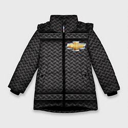 Куртка зимняя для девочки CHEVROLET, цвет: 3D-черный
