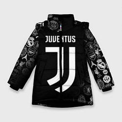 Куртка зимняя для девочки JUVENTUS, цвет: 3D-черный