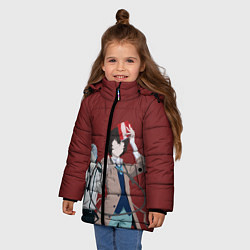 Куртка зимняя для девочки Atsushi Nakajima & Osamu Dazai, цвет: 3D-светло-серый — фото 2