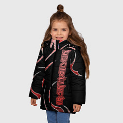 Куртка зимняя для девочки Iron Maiden, цвет: 3D-черный — фото 2