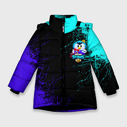 Куртка зимняя для девочки Brawl stars MRP, цвет: 3D-черный