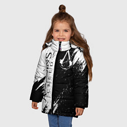 Куртка зимняя для девочки ASSASSIN'S CREED, цвет: 3D-черный — фото 2