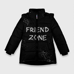 Куртка зимняя для девочки FRIEND ZONE, цвет: 3D-черный