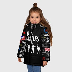 Куртка зимняя для девочки Beatles, цвет: 3D-светло-серый — фото 2