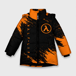 Куртка зимняя для девочки HALF-LIFE, цвет: 3D-черный