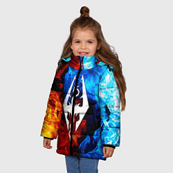 Куртка зимняя для девочки THE ELDER SCROLLS, цвет: 3D-красный — фото 2