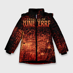 Куртка зимняя для девочки Legends of Runeterra, цвет: 3D-черный