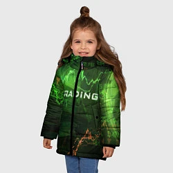 Куртка зимняя для девочки Трейдинг 03, цвет: 3D-красный — фото 2