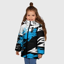 Куртка зимняя для девочки Bona Fide, цвет: 3D-светло-серый — фото 2