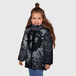 Куртка зимняя для девочки ЧЕРНОЕ ЗЕРКАЛО, цвет: 3D-черный — фото 2