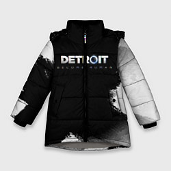 Куртка зимняя для девочки Detroit:Become Human, цвет: 3D-светло-серый