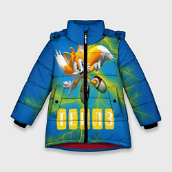 Куртка зимняя для девочки Sonic - Майлз Тейлз, цвет: 3D-красный