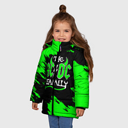 Куртка зимняя для девочки The ACDC famely, цвет: 3D-черный — фото 2