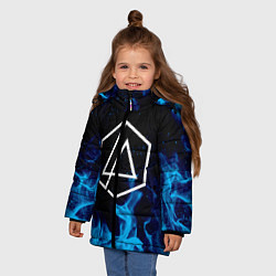 Куртка зимняя для девочки LINKIN PARK, цвет: 3D-красный — фото 2