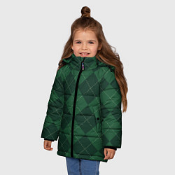 Куртка зимняя для девочки ДЕНЬ СВЯТОГО ПАТРИКА, цвет: 3D-светло-серый — фото 2