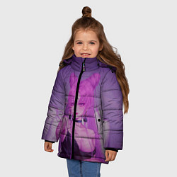Куртка зимняя для девочки PINK HEAR, цвет: 3D-черный — фото 2
