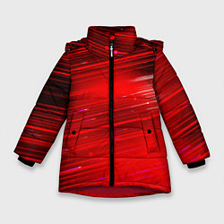 Куртка зимняя для девочки Красный свет, цвет: 3D-красный