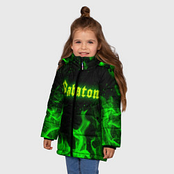 Куртка зимняя для девочки SABATON, цвет: 3D-светло-серый — фото 2