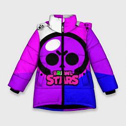 Куртка зимняя для девочки BRAWL STARS 20, цвет: 3D-черный