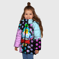 Куртка зимняя для девочки BRAWL STARS SPROUT 11, цвет: 3D-черный — фото 2