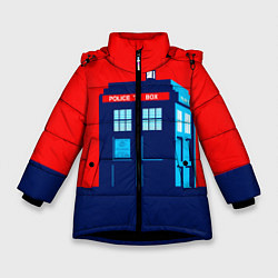 Зимняя куртка для девочки IN TARDIS WE TRUST