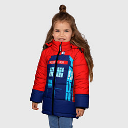 Куртка зимняя для девочки IN TARDIS WE TRUST, цвет: 3D-черный — фото 2