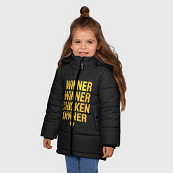 Куртка зимняя для девочки Pubg Top 1, цвет: 3D-черный — фото 2