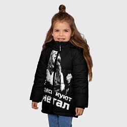Куртка зимняя для девочки Валерий Кипелов, цвет: 3D-черный — фото 2