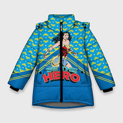 Куртка зимняя для девочки Be the hero, цвет: 3D-светло-серый
