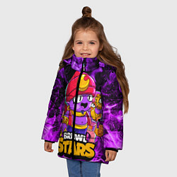 Куртка зимняя для девочки BRAWL STARS GENE, цвет: 3D-черный — фото 2