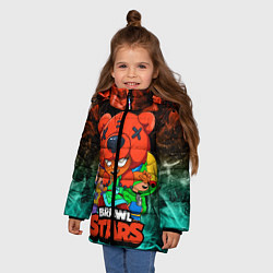 Куртка зимняя для девочки BRAWL STARS NITA, цвет: 3D-черный — фото 2
