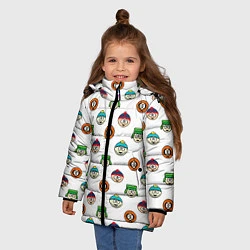 Куртка зимняя для девочки Южный парк, цвет: 3D-черный — фото 2