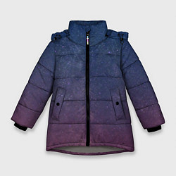 Куртка зимняя для девочки Космос, цвет: 3D-светло-серый