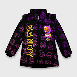 Куртка зимняя для девочки Brawl Stars SANDY, цвет: 3D-черный